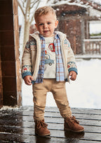 Mayoral pantaloni baieti jogger 12-36 luni Almond