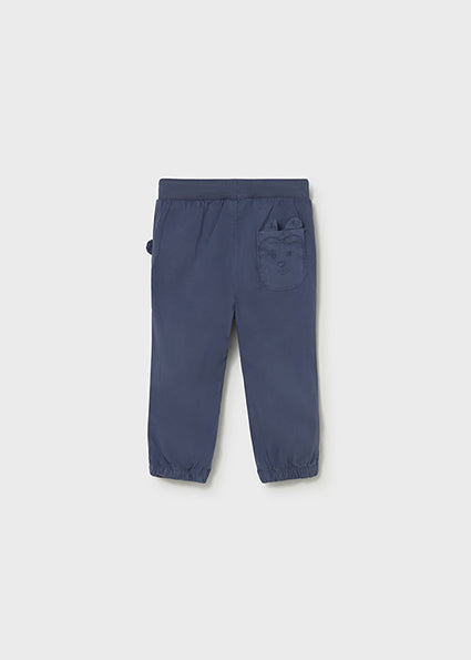 Mayoral pantaloni baieti jogger cu buzunare 12-48 luni Albastru ocean Imagine secundară a produsului