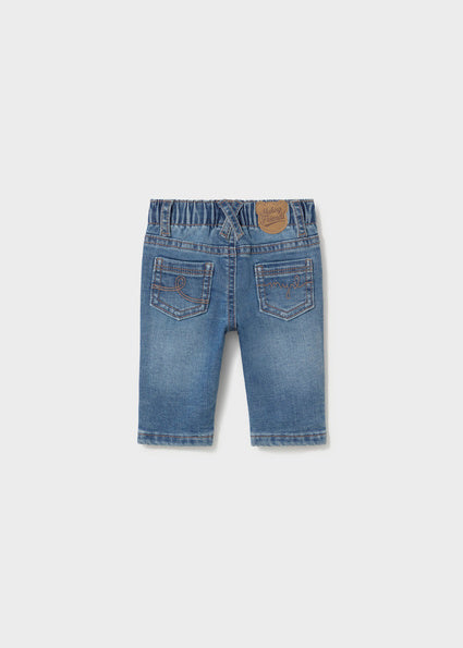 Mayoral pantaloni baieti lungi blugi basic 0-18 luni Denim mediu