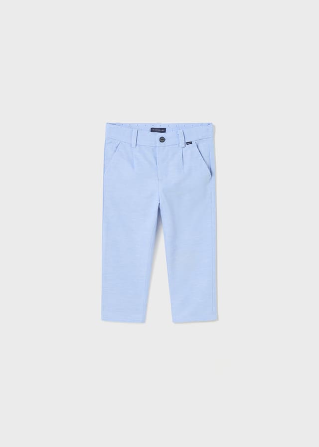 Mayoral pantaloni baieti lungi chino cu in 12-36 luni, Celeste