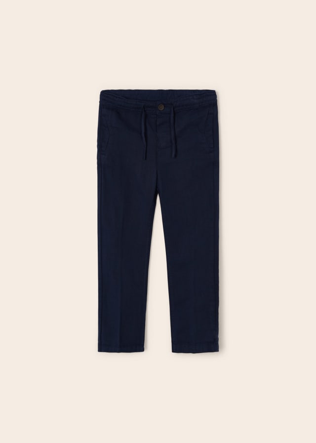 Mayoral pantaloni baieti lungi chino regular din in 4-9 ani, Navy blue