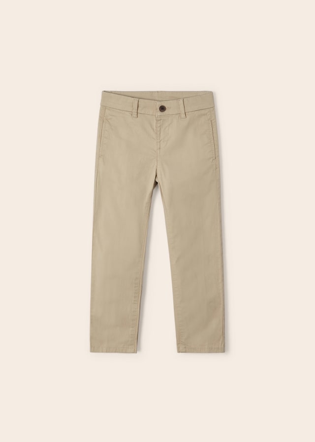 Mayoral pantaloni baieti lungi chino regular din in 4-9 ani, Sand