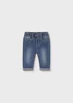 Mayoral pantaloni baieti lungi jeans 0-18 luni Denim inchis