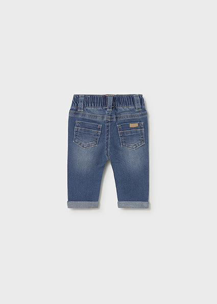 Mayoral pantaloni baieti lungi jeans 0-18 luni Denim inchis