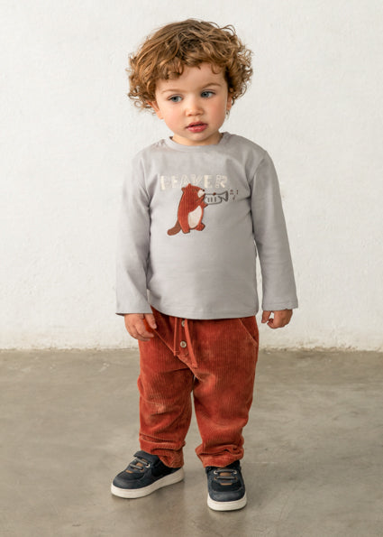 Mayoral pantaloni baieti lungi reiati 12-48 luni Caramiziu