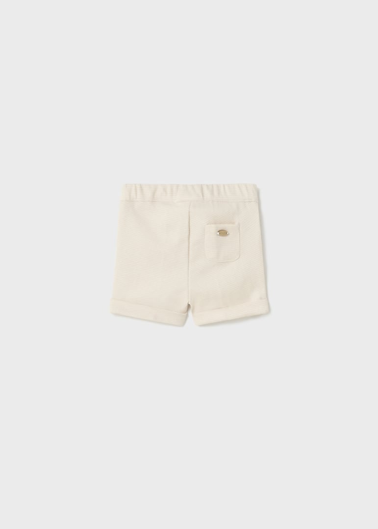 Mayoral pantaloni baieti scurti 0-18 luni, Off-white Imagine secundară a produsului