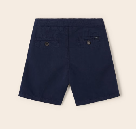 Mayoral pantaloni baieti scurti din in 4-9 ani, Navy blue Imagine secundară a produsului