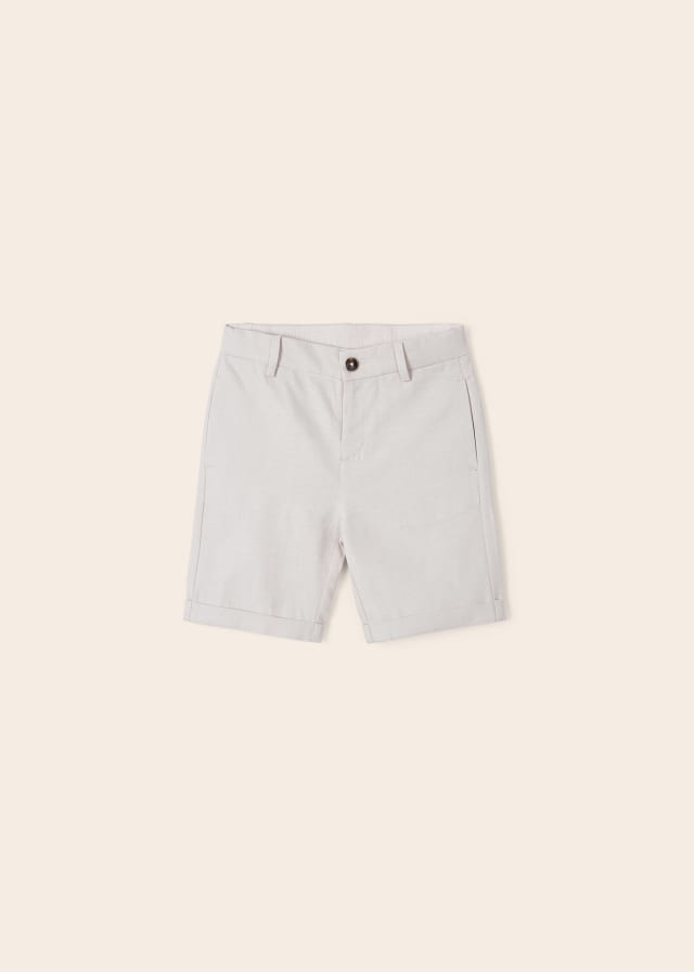 Mayoral pantaloni baieti tip bermude 4-9 ani, Tapioca