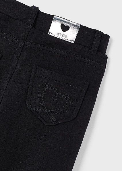 Mayoral pantaloni fete basic 4-9 ani Negru Imagine secundară a produsului
