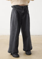 Mayoral pantaloni fete blugi wide leg 2-10 ani Carbon