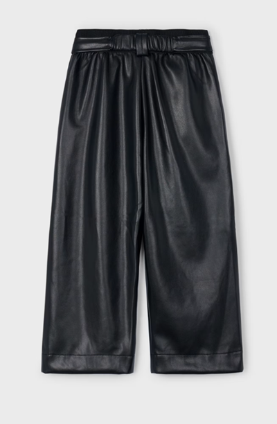 Mayoral pantalon fete imitatie piele 5-10 ani Negru Imagine secundară a produsului