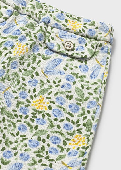 Mayoral pantaloni fete lungi 12-48 luni Sky cu imprimeu floral