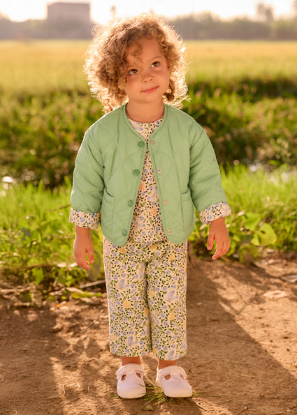 Mayoral pantaloni fete lungi 12-48 luni Sky cu imprimeu floral