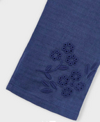Mayoral pantaloni fete lungi cu broderie 5-10 ani Portelan