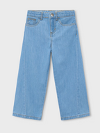 Mayoral pantaloni fete lungi evazati 2-6 ani Denim deschis