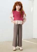 Mayoral pantaloni fete lungi evazati 2-10 ani Moka