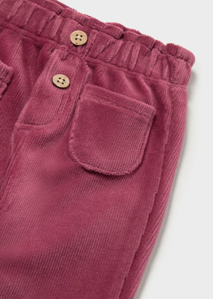Mayoral pantaloni fete lungi reiati 0-18 luni Redcurrant