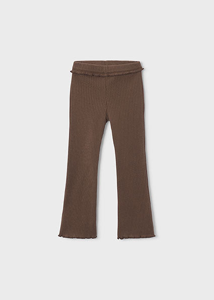 Mayoral pantaloni fete lungi de tip colanti evazati 5-10 ani Cafe