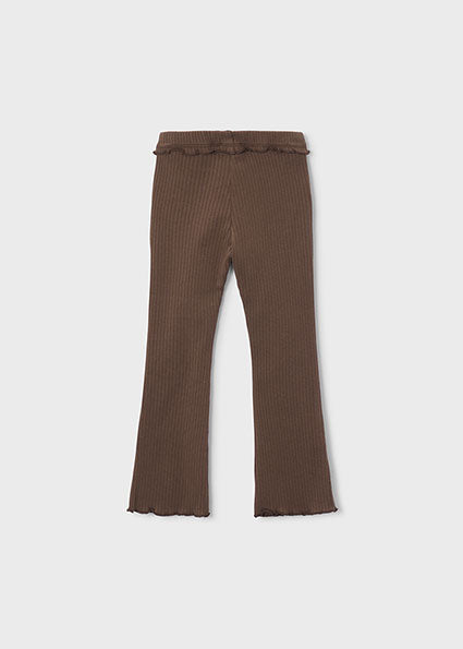Mayoral pantaloni fete lungi de tip colanti evazati 5-10 ani Cafe