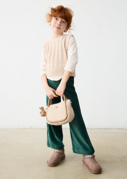 Mayoral pantaloni fete lungi evazati usor 5-10 ani Glass