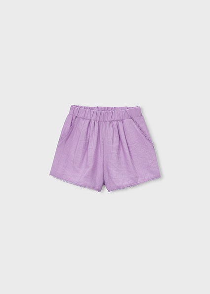 Mayoral pantaloni fete scurti 5-10 ani Petal Lilac