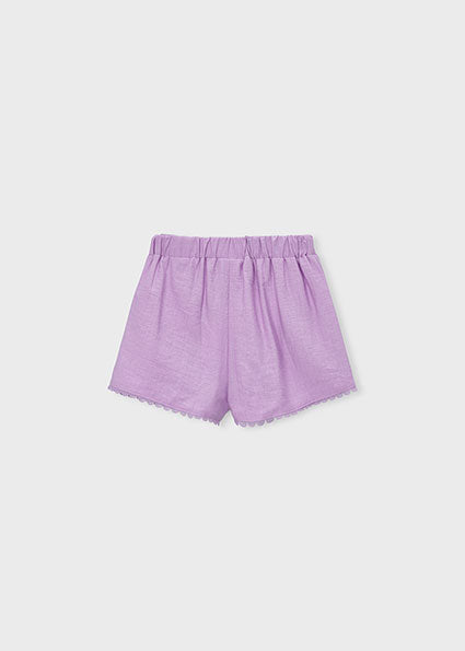 Mayoral pantaloni fete scurti 5-10 ani Petal Lilac Imagine secundară a produsului