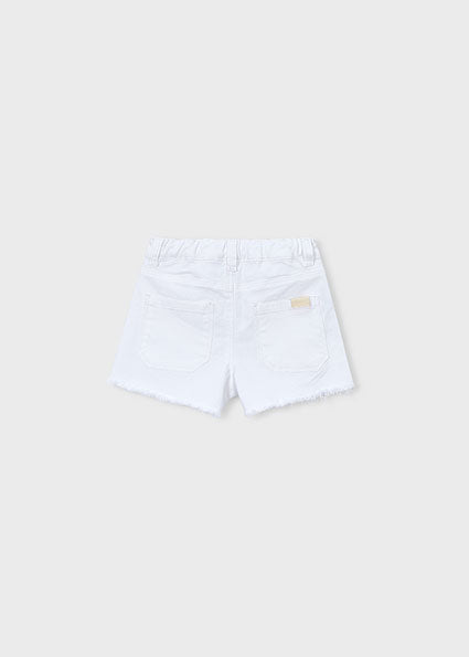 Mayoral pantaloni fete scurti basic 5-10 ani Alb