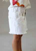 Mayoral pantaloni fete scurti basic 5-10 ani Alb