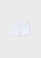 Mayoral pantaloni fete scurti basic 5-10 ani Alb