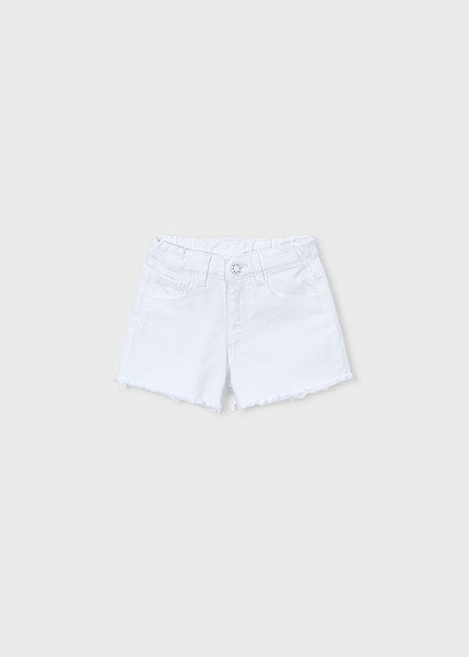 Mayoral pantaloni fete scurti basic 5-10 ani Alb