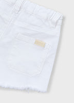 Mayoral pantaloni fete scurti basic 5-10 ani Alb