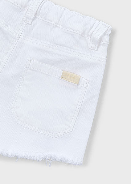 Mayoral pantaloni fete scurti basic 5-10 ani Alb