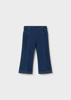 Mayoral pantaloni fete tip colanti evazati 12-48 luni Denim inchis