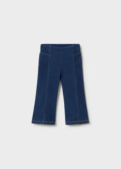 Mayoral pantaloni fete tip colanti evazati 12-48 luni Denim inchis