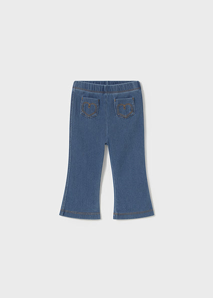 Mayoral pantaloni fetite tip colanti 6-48 luni Denim mediu Imagine principală a produsului
