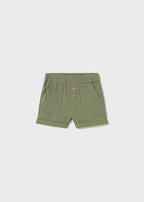 Mayoral pantaloni scurti baieti Bambula 12-48 luni Sage