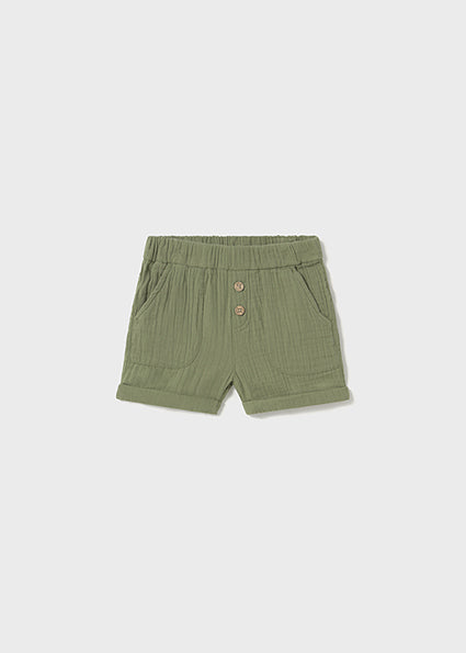 Mayoral pantaloni scurti baieti Bambula 12-48 luni Sage