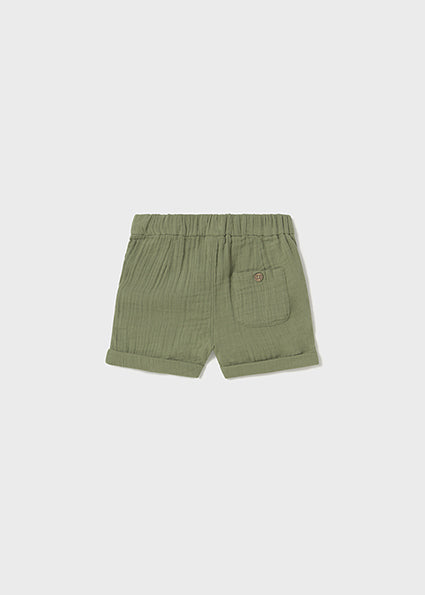 Mayoral pantaloni scurti baieti Bambula 12-48 luni Sage Imagine secundară a produsului