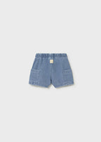 Mayoral pantaloni scurti baieti cu buzunare 0-18 luni Light Denim