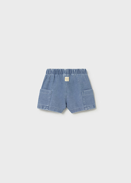 Mayoral pantaloni scurti baieti cu buzunare 0-18 luni Light Denim