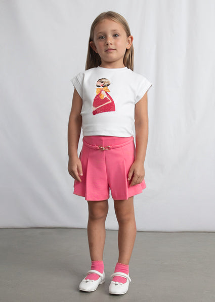 Mayoral pantaloni scurti fete 5-10 ani Coral
