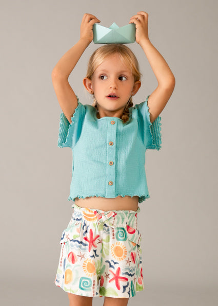 Mayoral pantaloni fete scurti 5-10 ani Oasis