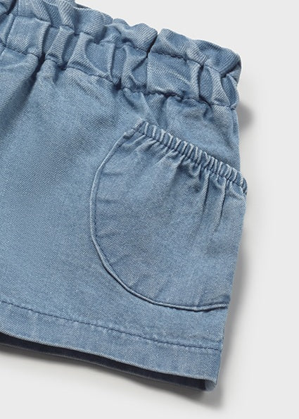 Mayoral short scurti fete cu buzunare 0-18 luni Denim