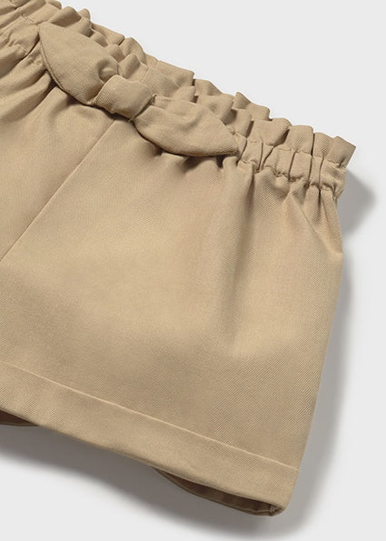 Mayoral pantaloni scurti fete cu funda 0-18 luni Biscuit