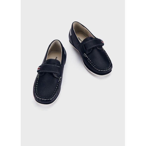 Mayoral pantofi baieti mocasini din piele 19-25, Navy blue cu scai