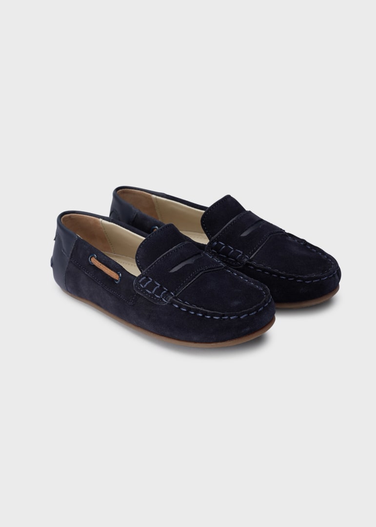 Mayoral pantofi baieti mocasini din piele 31-35 Navy blue Imagine principală a produsului