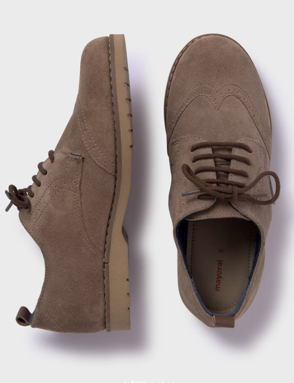Mayoral pantofi baieti oxford piele 36-38 Taupe Imagine principală a produsului