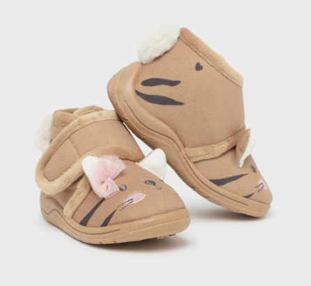 Mayoral pantofi fetite de casa 19-24 Taupe tigru