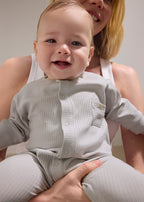 Mayoral pijama baieti 0-18 luni Argintiu cu gaste