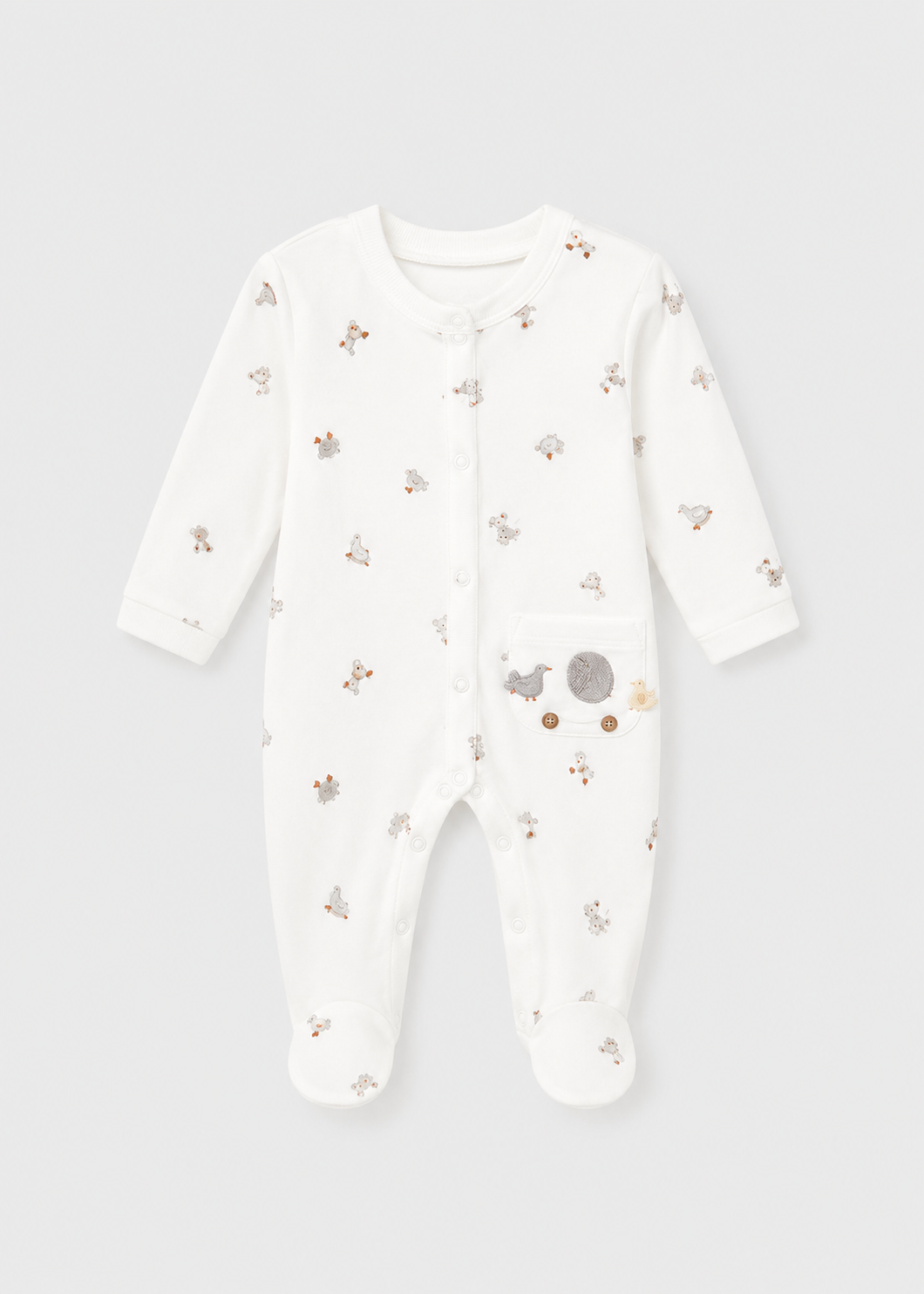 Mayoral pijama baieti 0-18 luni Fog cu animale